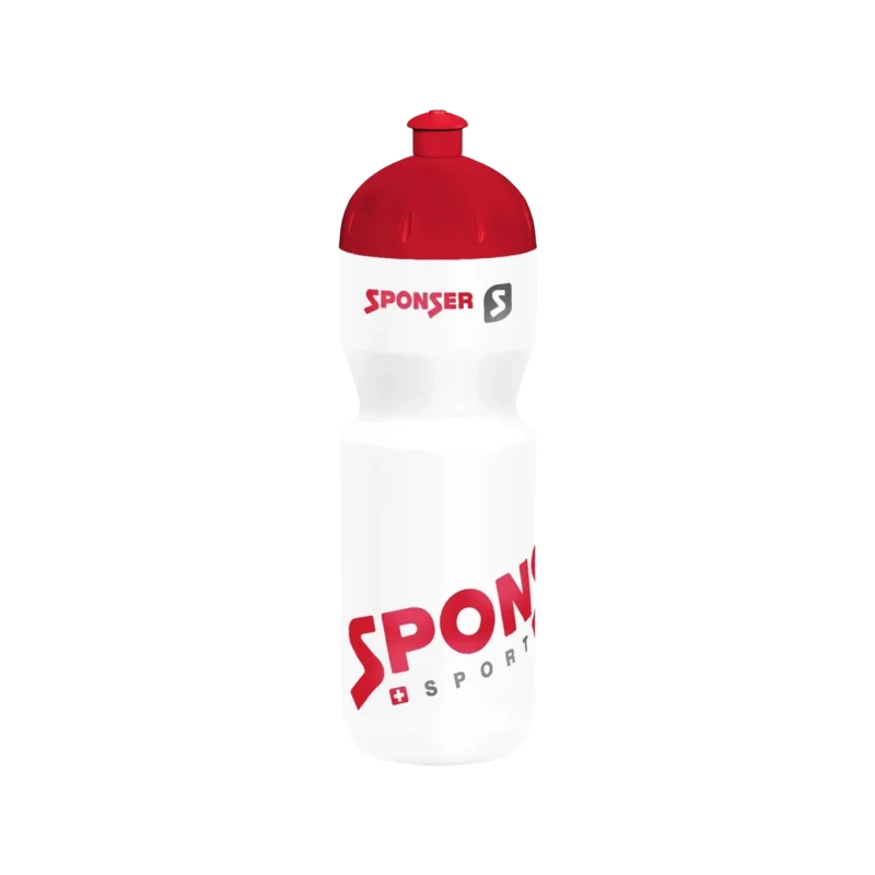 Bidon 750 ml weiss/rot