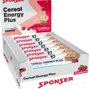 Cereal Energy Plus Bar, CRANBERRY Display (15 x 40 g)