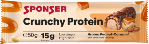 Sponser crunchy protein peanut caramel 12 x 50 g 1