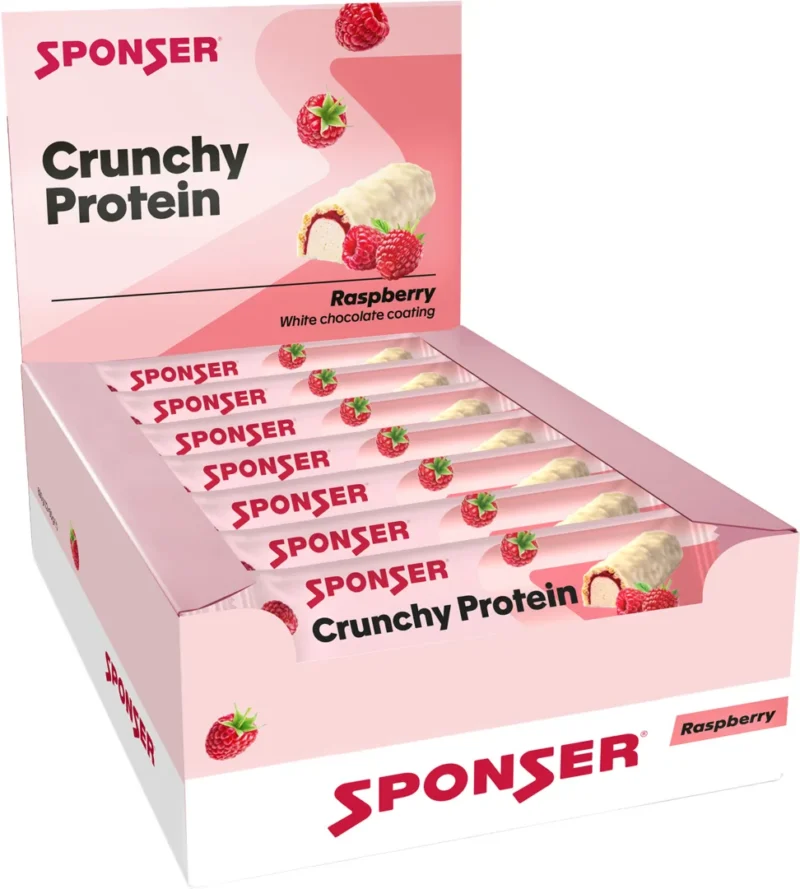 Crunchy Protein, RASPBERRY Display (12 x 50 g)