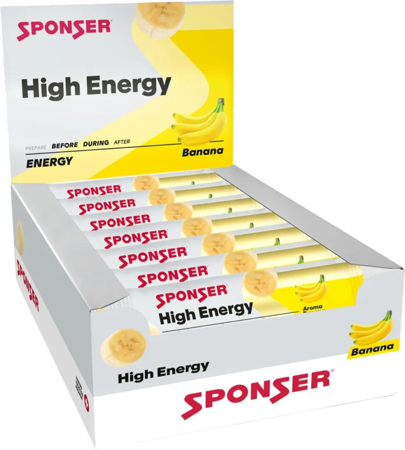 High Energy Bar, BANANE Display (30 x 45 g)