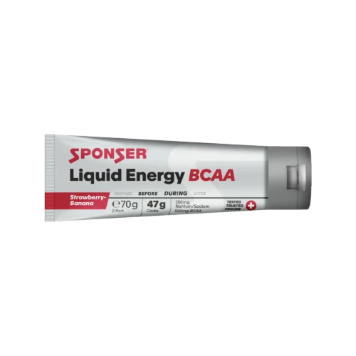 Liquid Energy BCAA, STRAWBERRY-BANANA Display (18 x 70 g) Tuben