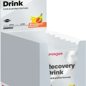 Recovery Drink, STRAWBERRY-BANANA Display (20 x 60 g)
