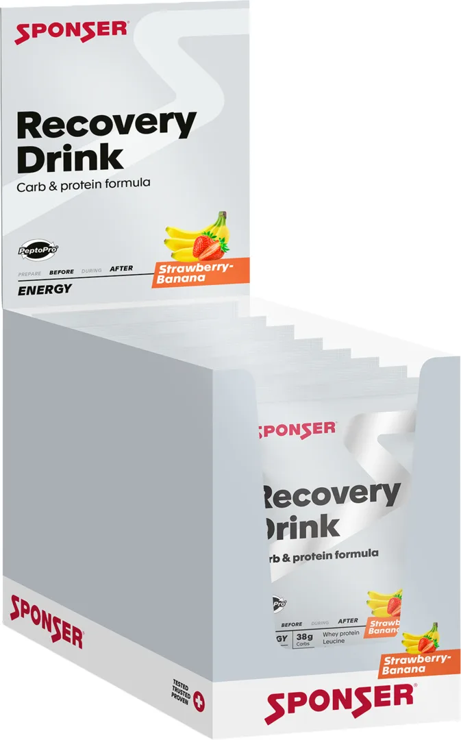 Recovery Drink, STRAWBERRY-BANANA Display (20 x 60 g)