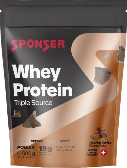 Sponser whey triplesource chocolat beutel 500 g 1