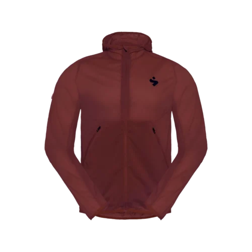 Hunter Hooded Wind Jacket dark red