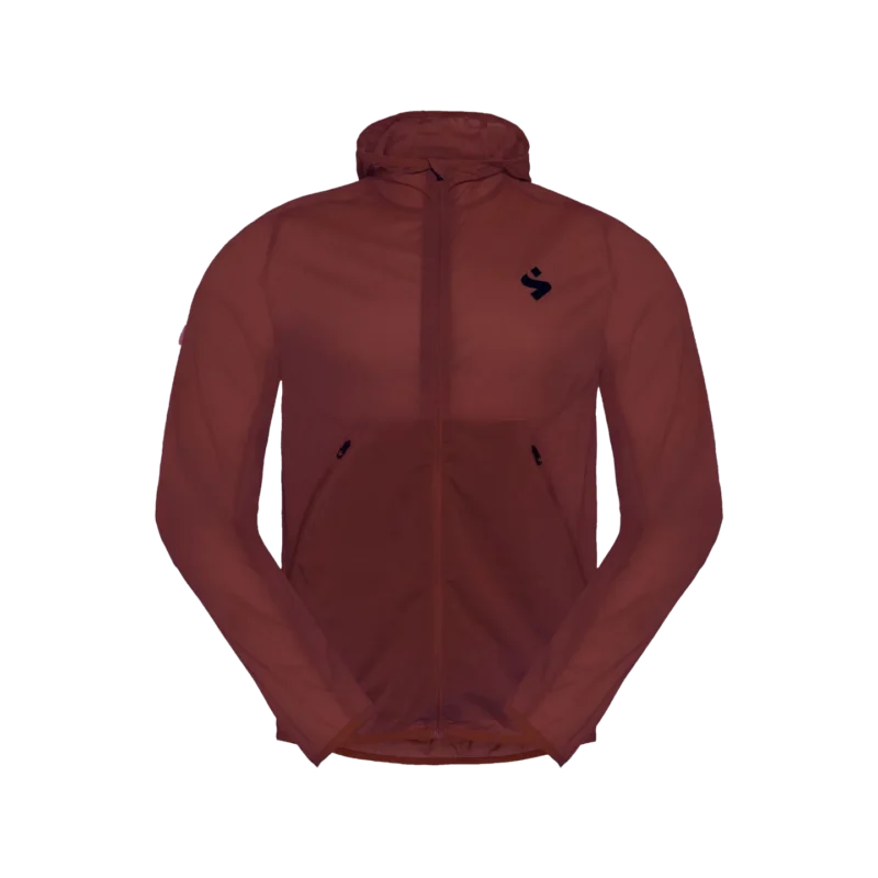 Hunter Hooded Wind Jacket dark red
