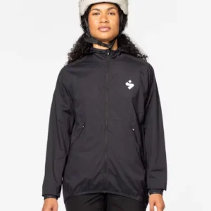 Hunter Hooded Wind Jacket dark red