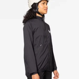Hunter Hooded Wind Jacket dark red