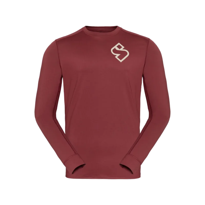 Hunter LS Jersey M dark red