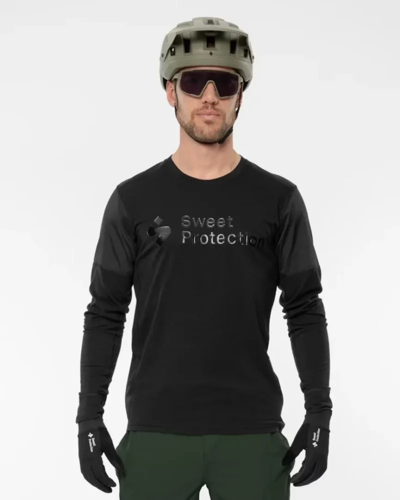 Hunter Merino Hybrid LS Jersey M black