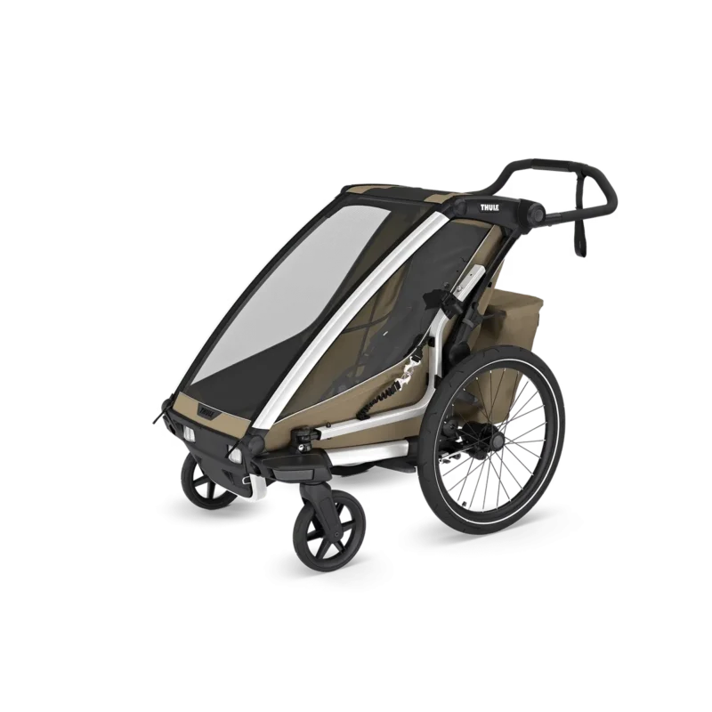 Anhänger Chariot CROSS 2 Single, faded khaki
