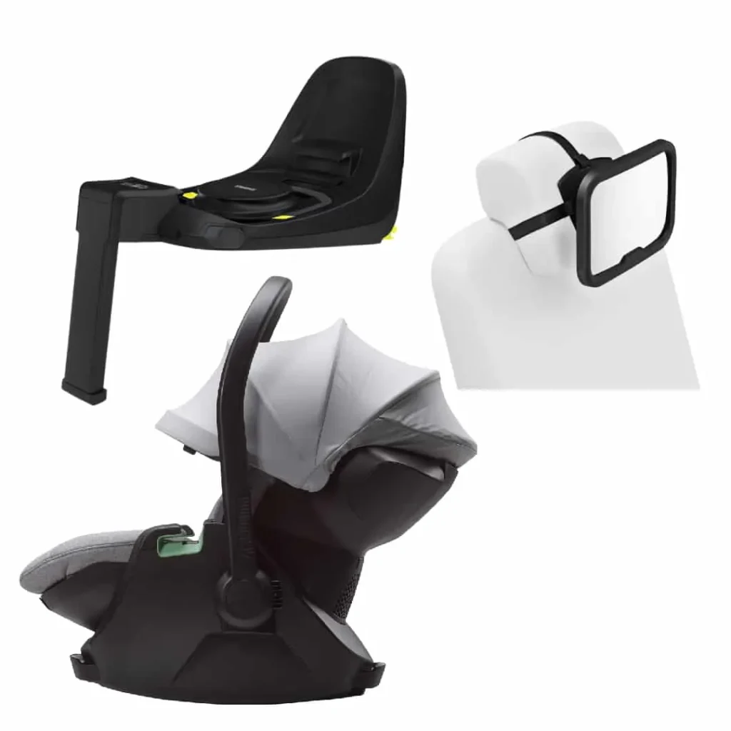 Thule auto kindersitz maple bundle inkl isofix station und spiegel light gray 1