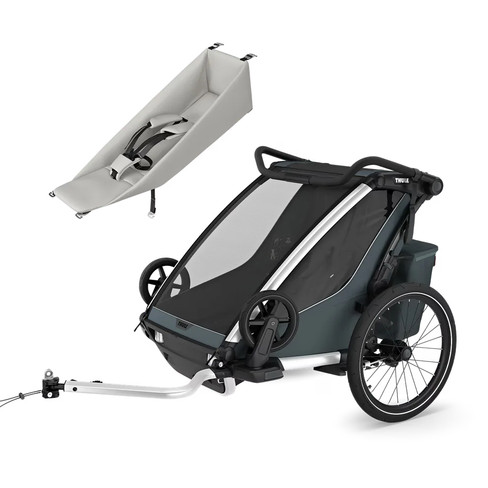 Thule chariot cross 2 double infant bundle anhaenger dark slate 1