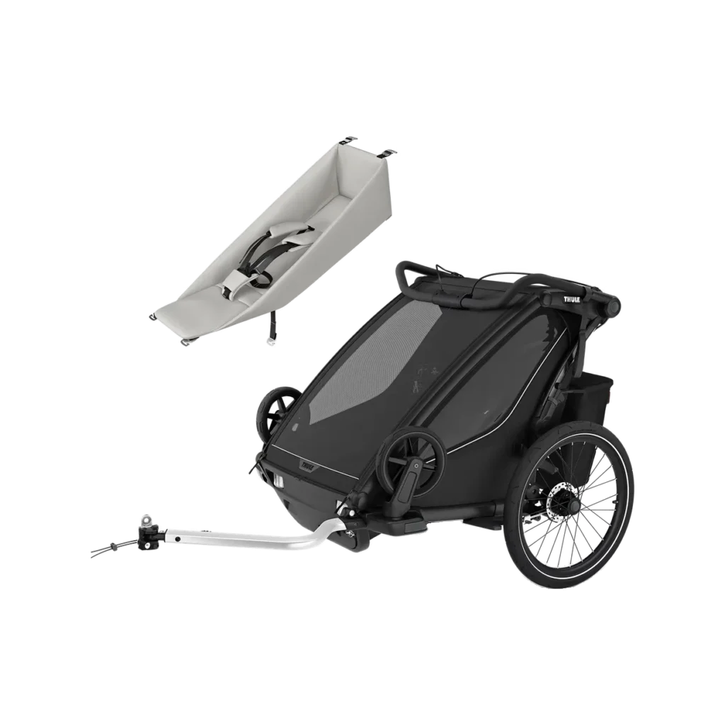 Thule chariot sport 2 double infant bundle anhaenger black 1