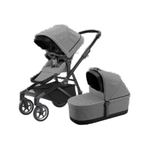 Kinderwagen (Buggy) SLEEK inkl. Bassinet grey melange/black