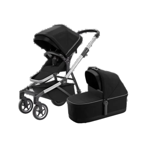 Kinderwagen (Buggy) SLEEK inkl. Bassinet midnight black/alu