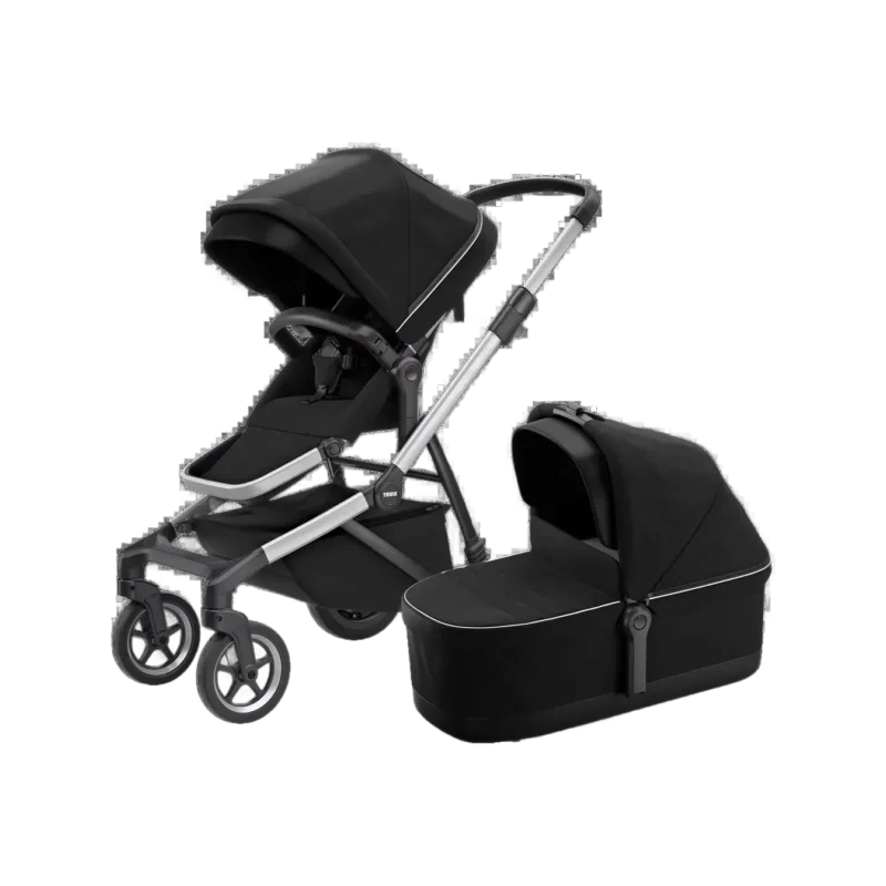 Kinderwagen (Buggy) SLEEK inkl. Bassinet midnight black/alu