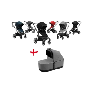 Kinderwagen (Buggy) SLEEK inkl. Bassinet midnight black/black