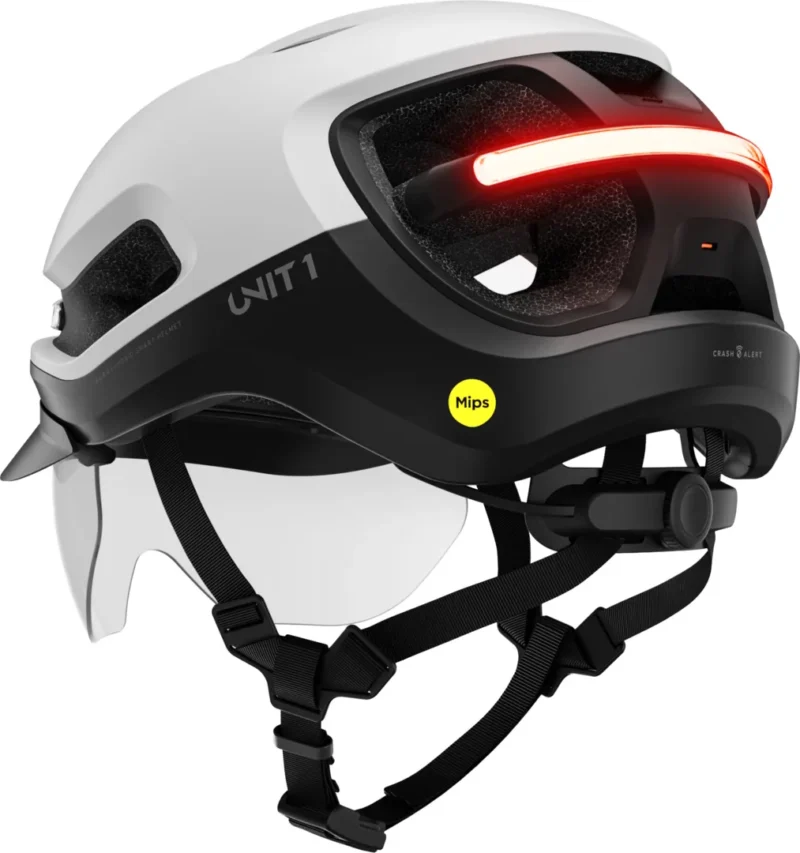 Unit1 Aura Mips Smart Helmet Black/White