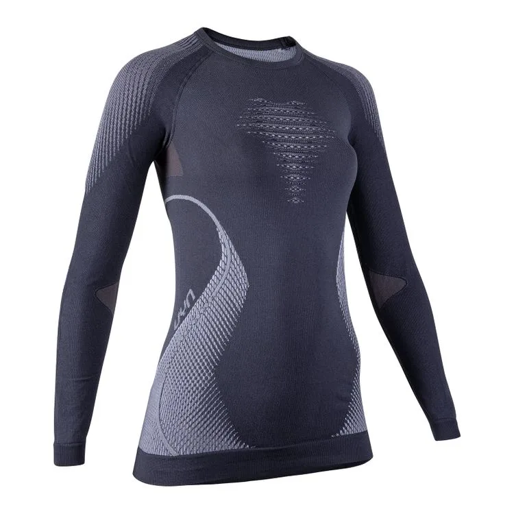 uyn-uyn-lady-evolutyon-shirt-lg-sl-anthracite-melange-raspberry-purple-3 UYN Lady Evolutyon Shirt LG SL