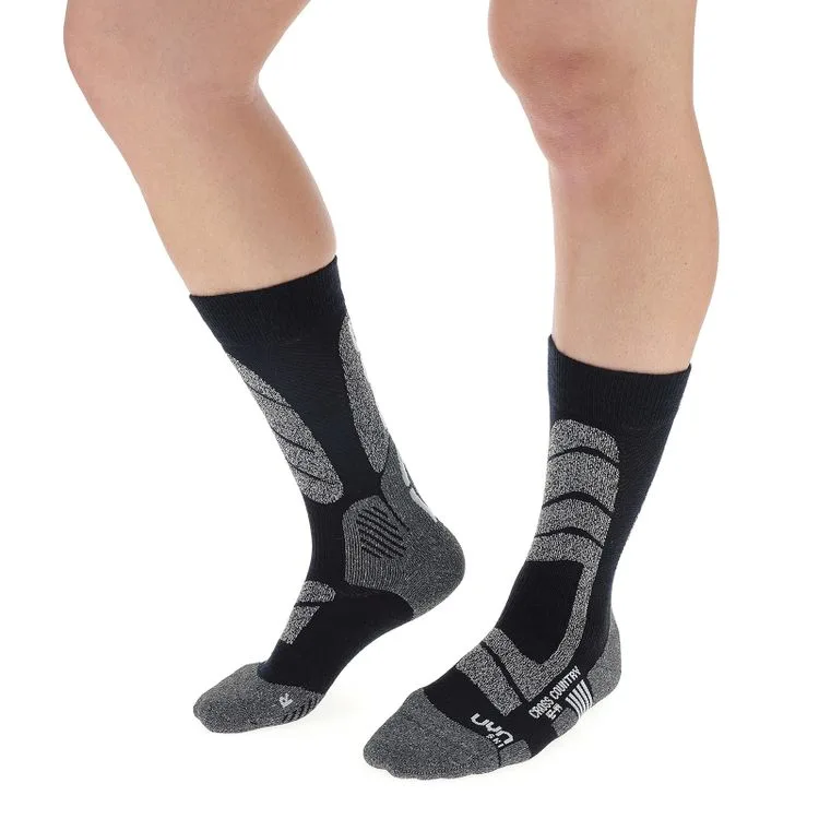 uyn-uyn-man-ski-cross-country-socks-black-mouline-3 UYN Man Ski Cross Country Socks