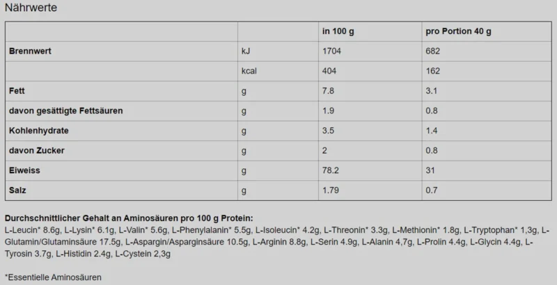 Vegan Protein Walnuss Ahornsirup/Dose 800g
