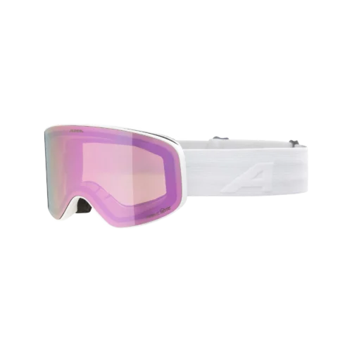 Alpina fernie white matt q lite skibrille rose rose 1