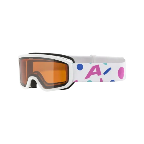 Alpina scarabeo jr skibrille white rose orange