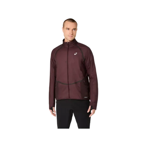 Asics road winter jacket men dark currant 1