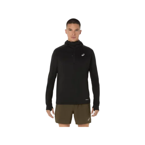 Asics road winter ls hoodie men performance black 1