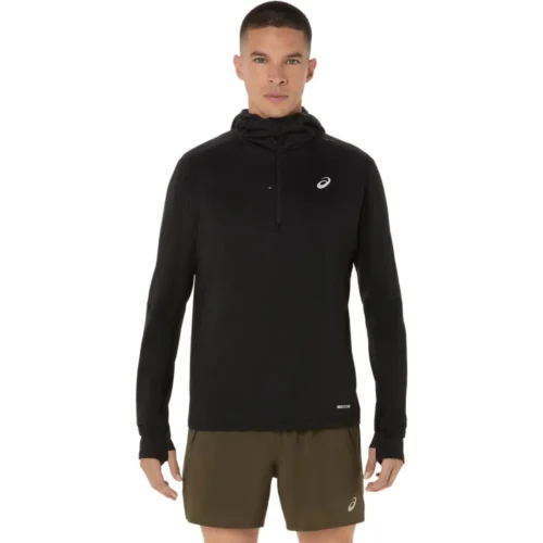 Asics road winter ls hoodie men performance black