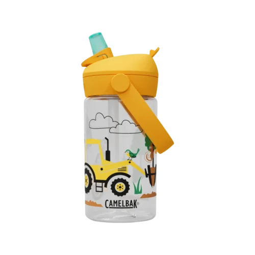 Camelbak thrive flip straw kids 0 4l tractors and trees weiss gelb