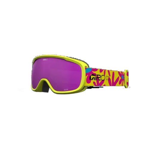 Giro buster flash goggle yellow flowers amber pink s2
