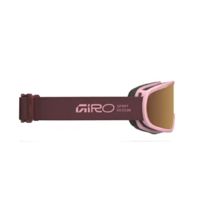 Giro cruz flash goggle dark maroon stacked amber gold s2