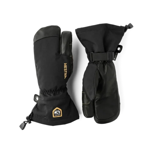 Hestra army leather gore tex 3 finger black