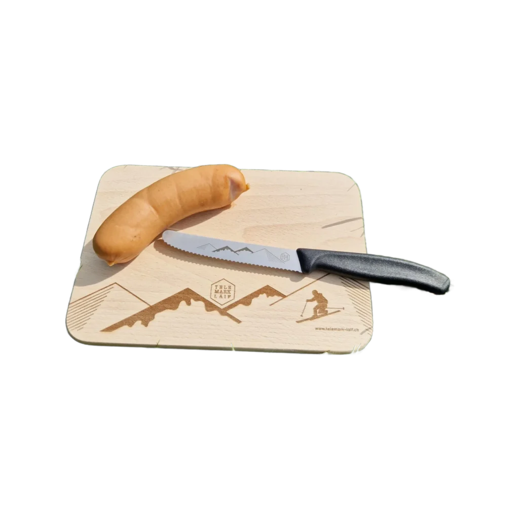 Holzbrettli mit messer telemark laif 1