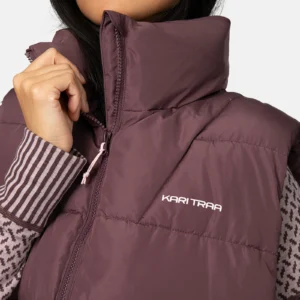 Kari traa linn vest cocoa powder