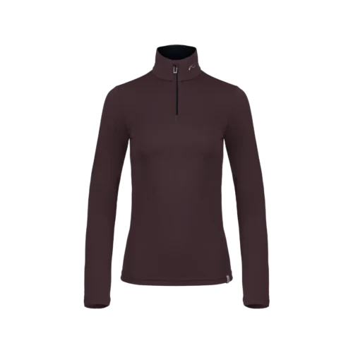 Kjus feel midlayer half zip women esspresso black