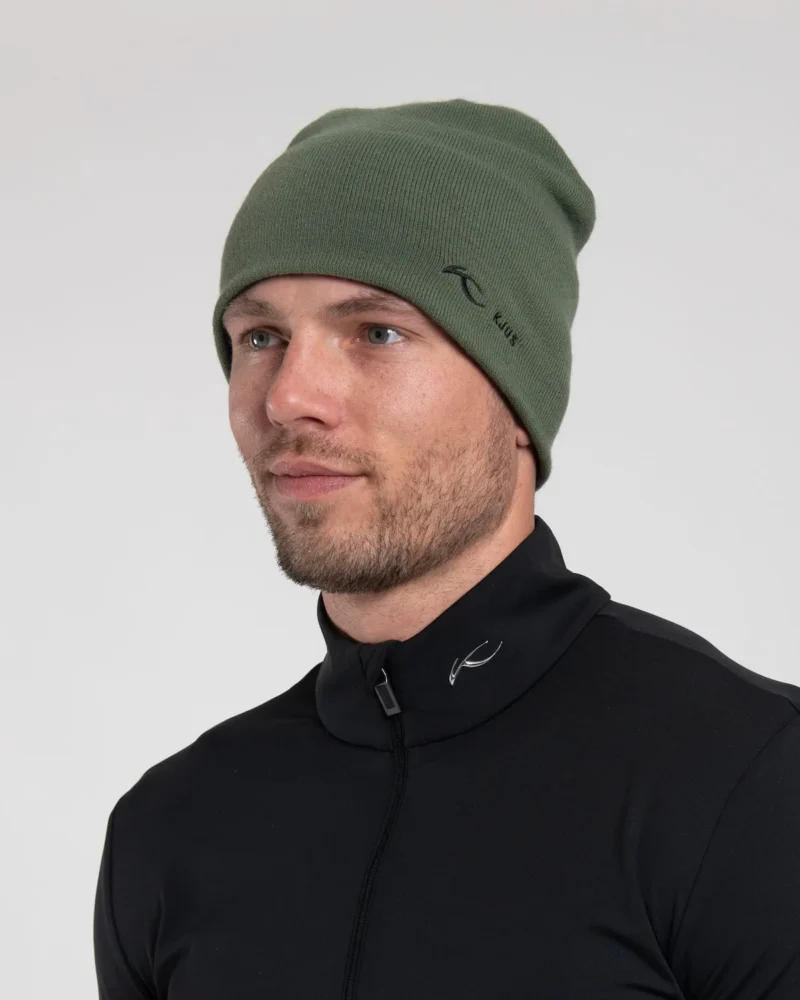 kjus-k-kjus-logo-beanie-green-slate-2 Kjus k kjus logo beanie green slate