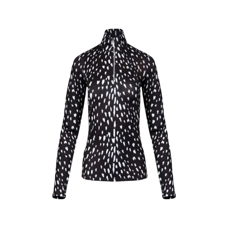 kjus-kinetic-print-half-zip-women-esspresso-white-1 Kjus kinetic print half zip women esspresso white