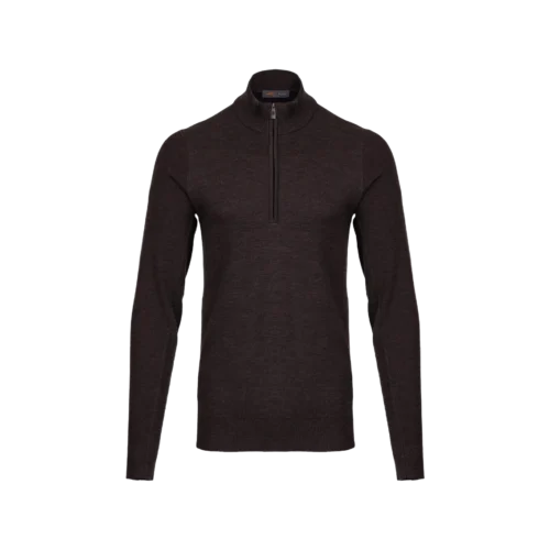 Kjus walker half zip men esspresso black