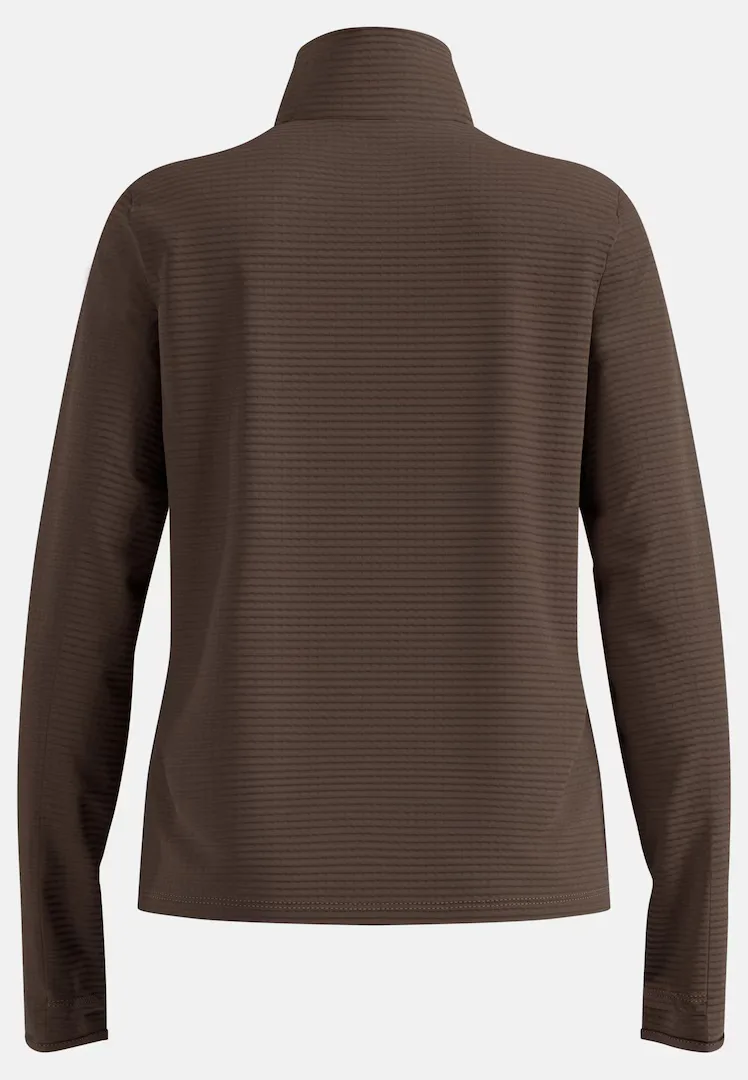odlo-essential-thermal-mid-layer-1-2-zip-women-brown-granite-2 Odlo essential thermal mid layer 1 2 zip women brown granite