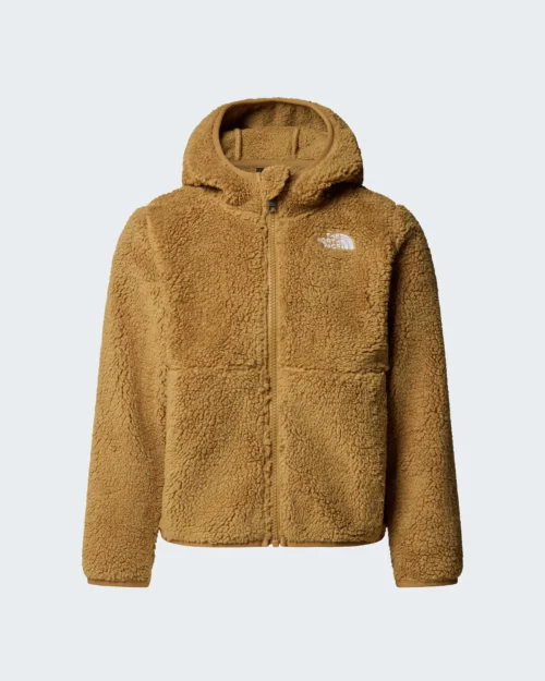 The north face campshire f z hoodie kids teddy brown