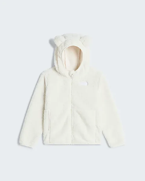 The north face campshire f z hoodie kids white dune