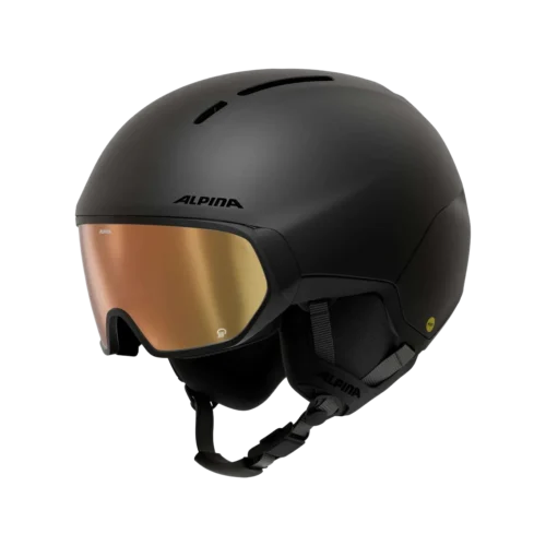 Alpina vizzard q mips skihelm black matt 1