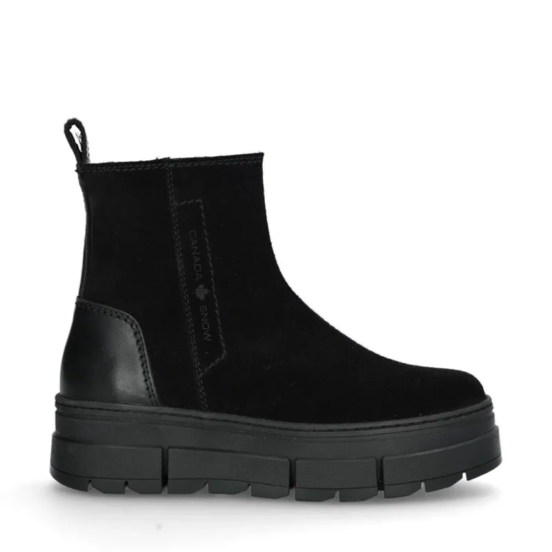Canada snow mount fiona boots suede spikes women black