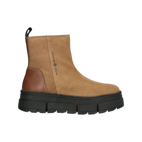 Canada snow mount fiona curling suede spikes women chestnut 1