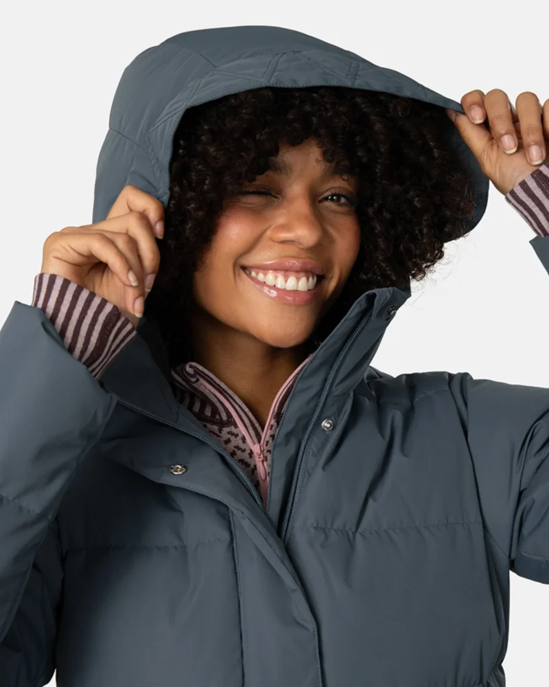 Kari traa kyte parka dark steel