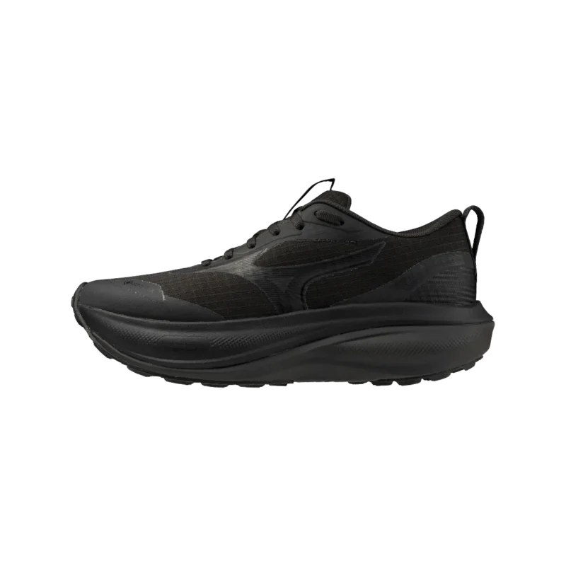 Mizuno wave rider gtx 4 trail running black black sand 1